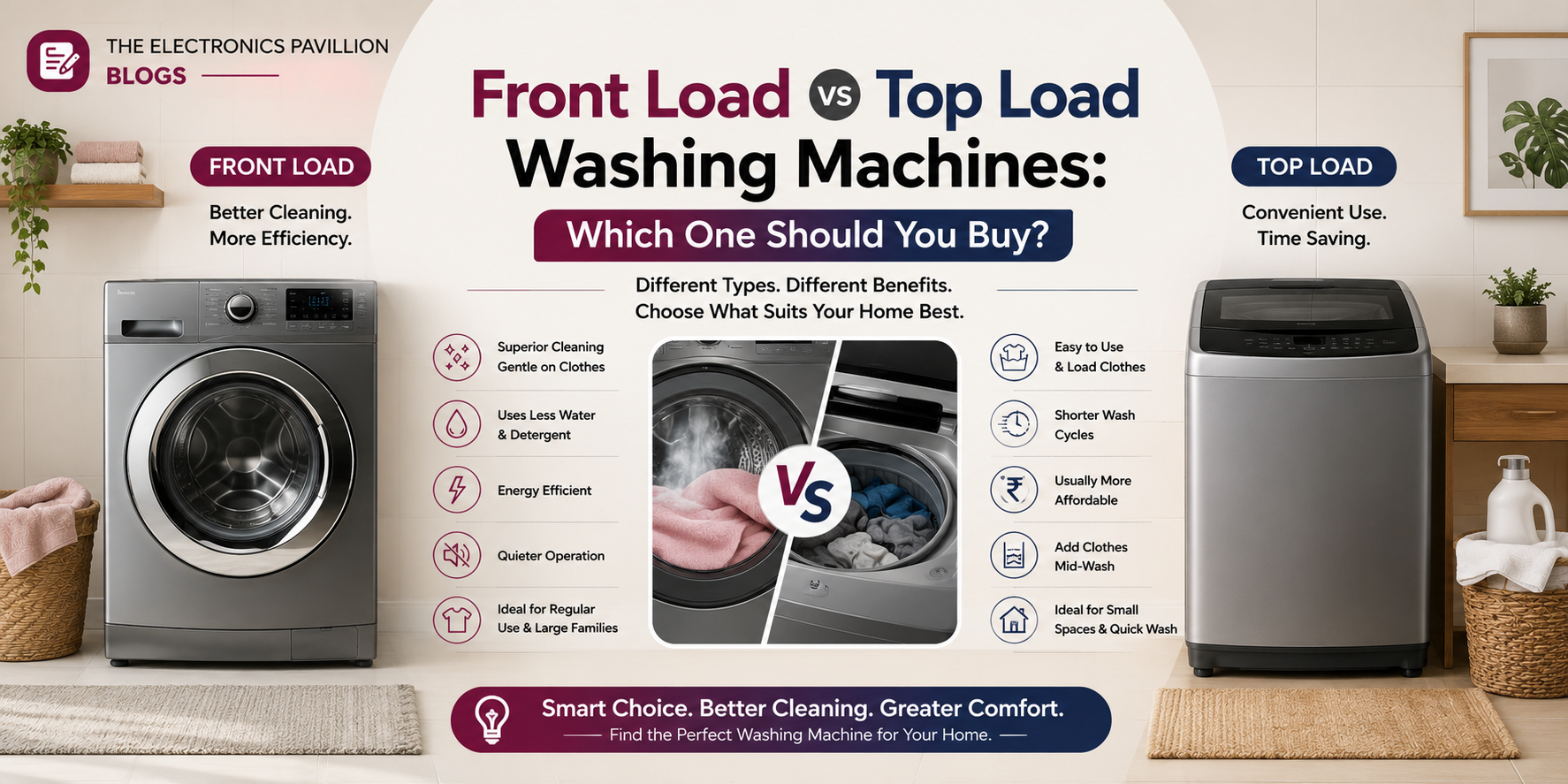 Front Load vs Top Load Washing Machines: Which One Should You Buy?
