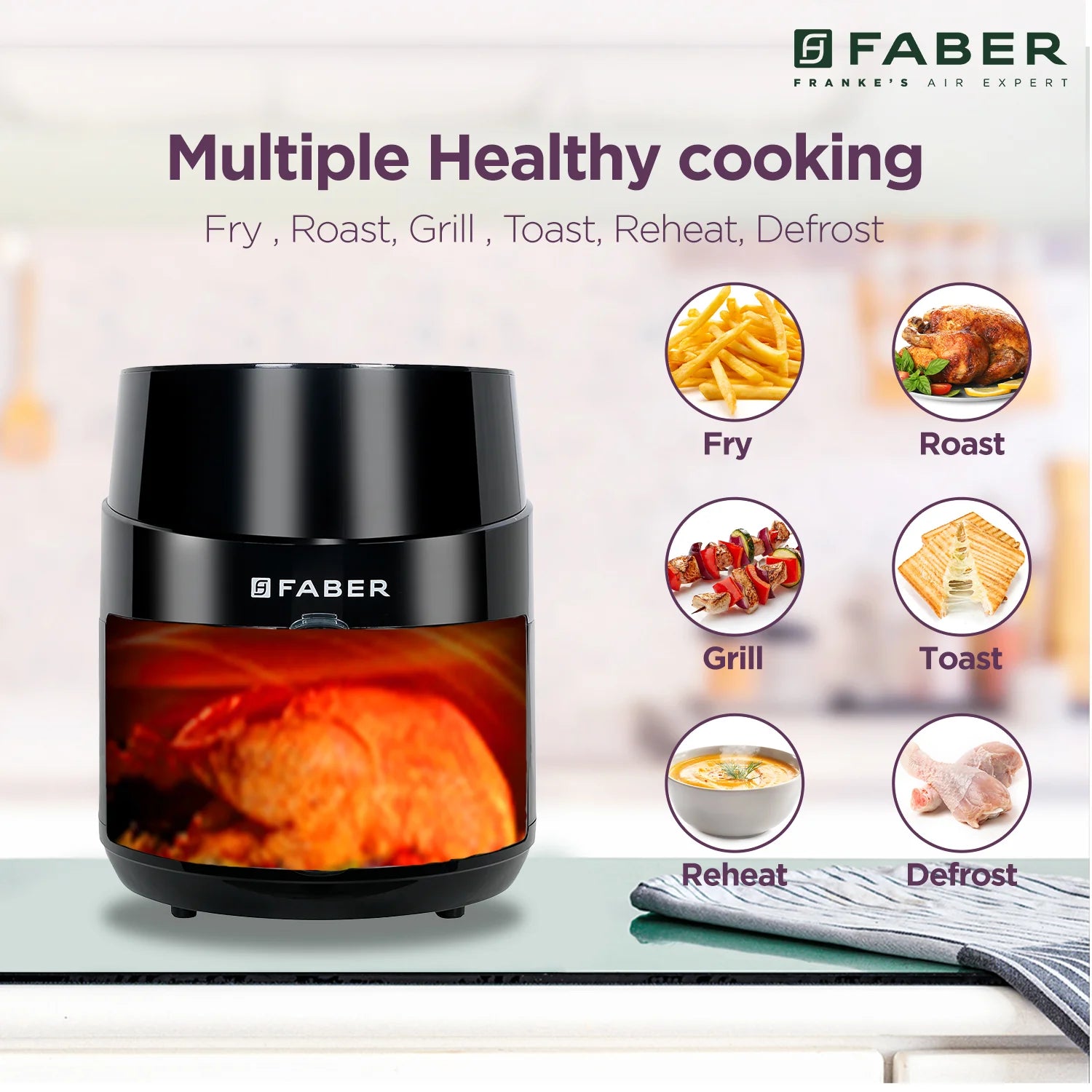 FAF 4.5 BK - 4.5L Hot Air Fryer