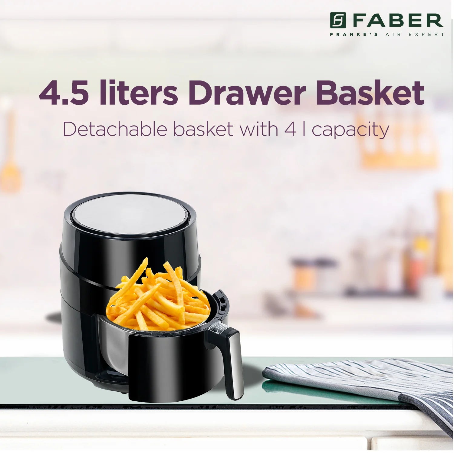FAF 4.5 BK - 4.5L Hot Air Fryer