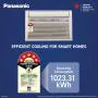 CW-XU185CGT Panasonic 1.5 Ton 5 Star Inverter Premium Window AC (Top Throw Airflow, 50°C Oper., Copper Cond., 8in1 Convertible, 4-Way, PM0.1 Filter, ECO Mode, Powerful Mode, CW-XU185CGT, Whit
