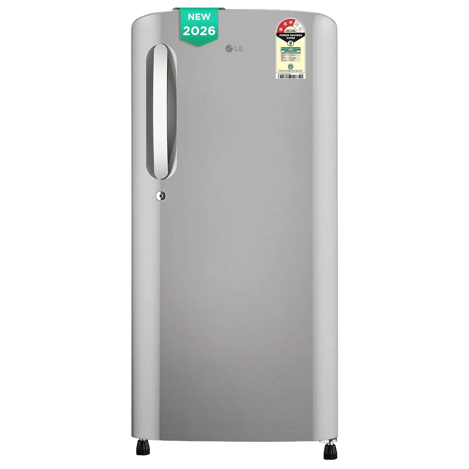 GLD1936YAPZ, LG 185 Litres 3 Star Direct Cool Single Door Refrigerator with Smart Inverter Compressor