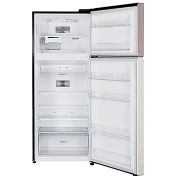 LG 398L Double Door Refrigerator with Smart Diagnosis, Multi-Air Flow, Objet Collection, Clay Pink Tango Finish, 2-Star