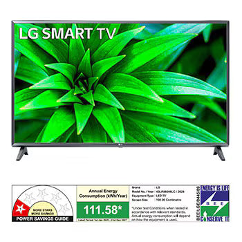 LG 108cm (43) Smart FHD TV (LR5600), α5 AI Processor Gen6, Active HDR, Dolby Audio™