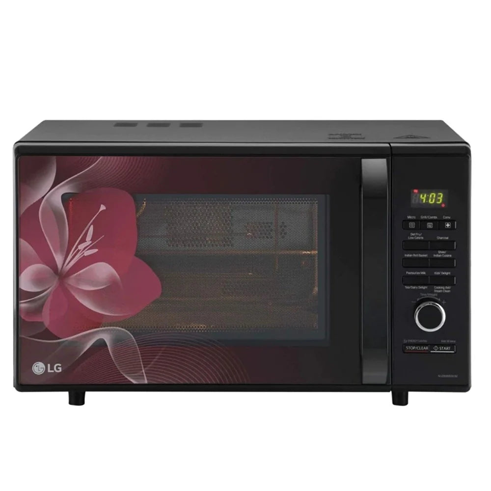 LG MJ2886BWUM 28L Charcoal Convection Microwave Oven (Floral, Diet Fry, With Starter Kit)