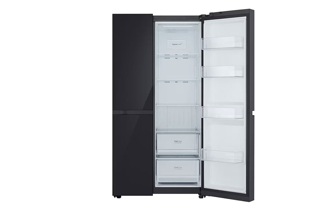 LG GL-B277HBM3 790L Side-by-Side Convertible Refrigerator – Smart Inverter Compressor, Hygiene Fresh+,Premium Black Glass Finish