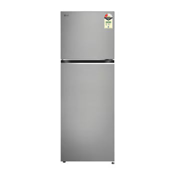 GLT3426SNPZ LG 343L Double Door Refrigerator, Convertible, Smart Diagnosis™, Shiny Steel, 2 Star