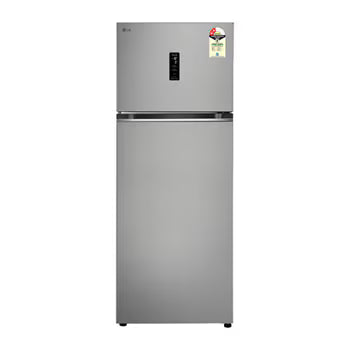 GLT4626TMPZ LG 466L 2-Star Double Door Refrigerator with Smart Inverter Compressor, Door Cooling™ in Shiny Steel Finish