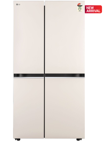 LG GL-B277GNB3 790L Side By Side Refrigerator, Smart Inverter Compressor, Door Cooling+™ , Wi-Fi Convertible, Natural Beige, 3 Star