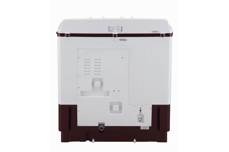 LG 10.5Kg Semi Automatic Washing Machine, Roller Jet Pulsator + Soak, Burgundy, 5 Star
