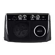 P8535SLMZ LG 8.5Kg Semi Automatic Top Load Washing Machine, Roller Jet Pulsator + Soak, Full Black,5 Star