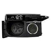 P8535SLMZ LG 8.5Kg Semi Automatic Top Load Washing Machine, Roller Jet Pulsator + Soak, Full Black,5 Star