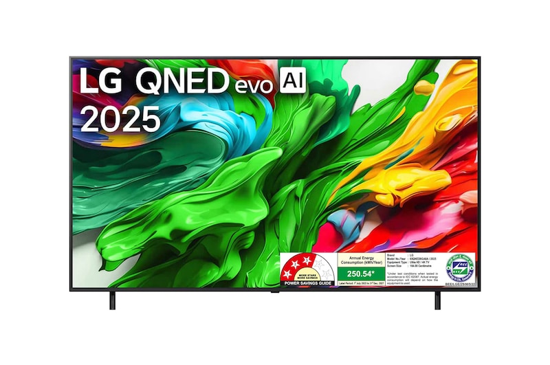 LG 164cm (65) 4K QNED 8GA MiniLED Smart TV with α8 AI Processor 4K Gen2, FILMMAKER MODE ™, AI Picture Pro with Dolby Vision & Atmos 2025