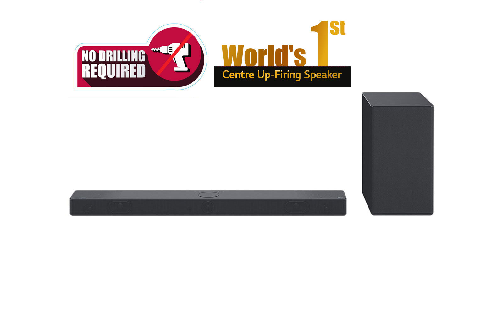 LG Soundbar for OLED C Series with 3.1.3Ch, 400W, Dolby Atmos, DTS:X, AI Sound Pro