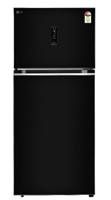 LG GLT3836TVES 380L Frost Free Double Door Refrigerator with Smart Inverter Compressor Black