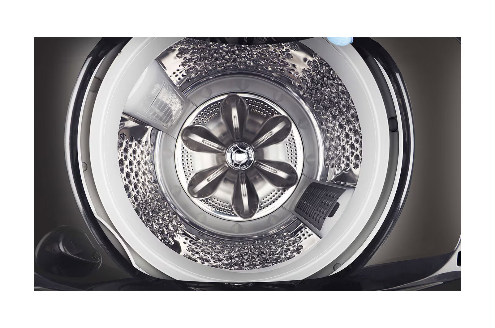LG 11Kg Top Load Washing Machine, THD11SWP, AI Direct Drive™, In-built Heater, Platinum Black, 5 Star
