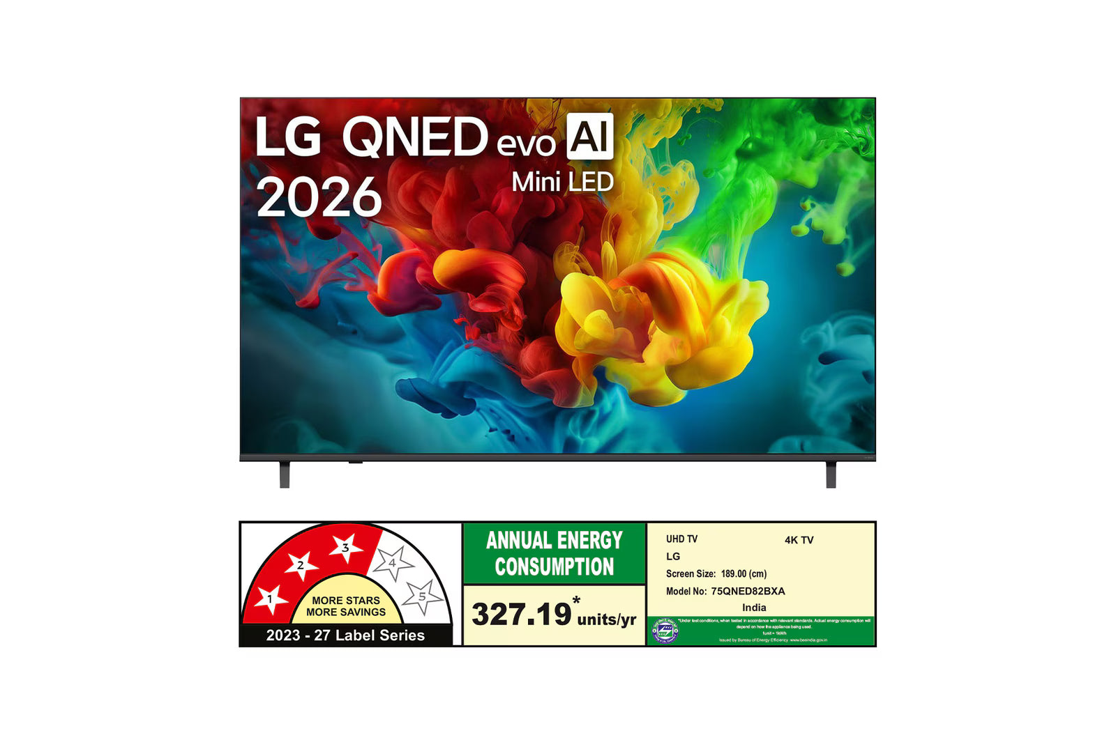 LG 189cm (75) QNED evo AI QNED82BX Mini LED 4K Smart TV 2026