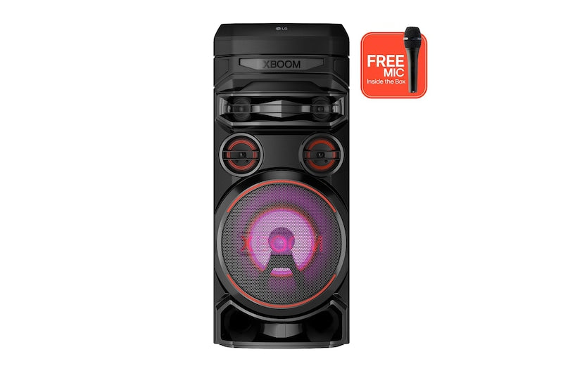 LG XBOOM RNC7, Super Bass Boost, Powerful Sound, Karaoke Bluetooth Party Speaker