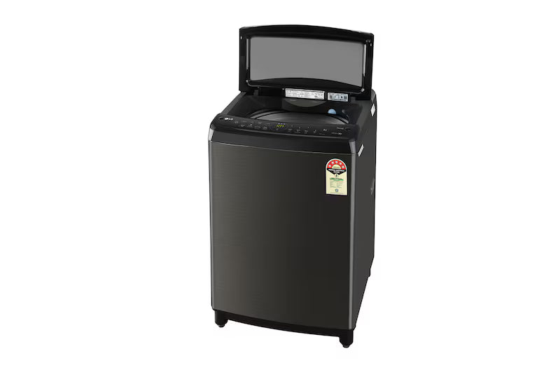 LG 13Kg Top Load Washing Machine, AI Direct Drive™, In-built Heater, Platinum Black, 5 Star