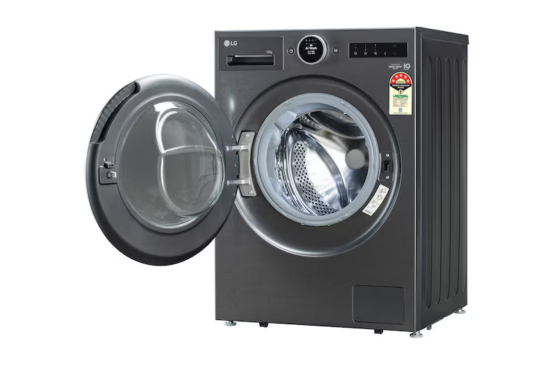LG 12Kg Front Load Washing Machine, AI Direct Drive 2.0, Digital Dial & ez-Dispense, Essence Black, 5 Star