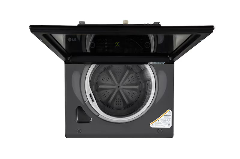 T90KMMB3Z LG 9Kg Top Load Washing Machine, Hard Water Wash, Middle Black, 5 Star