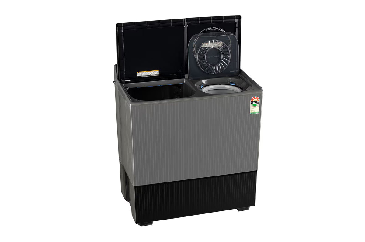 LG PX100B3SK2Z 10 KG Semi Automatic Washing Machine with Roller Jet Pulsator+, Rat Away Technology, Wind Jet Dry+ Technology, Middle Black, 5 Star
