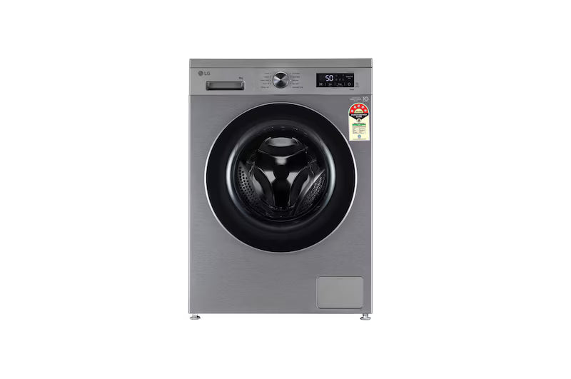 LG 8Kg Front Load Washing Machine, Inverter Direct Drive™, Platinum Silver, 5 Star