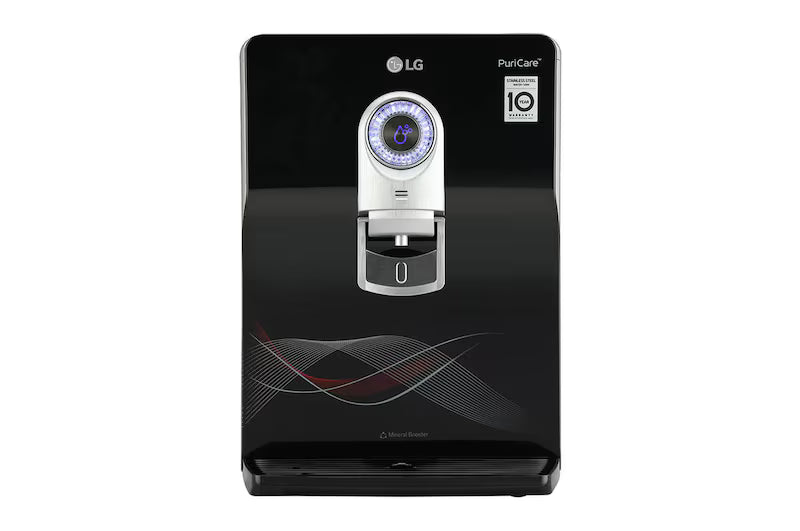 LG 8L RO+UV+UF+Mineral Booster Water Purifier with Steel Tank, Black