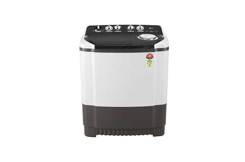 LG 8.5Kg Semi Automatic Top Load Washing Machine, Roller Jet Pulsator + Soak, Dark Grey,5 Star