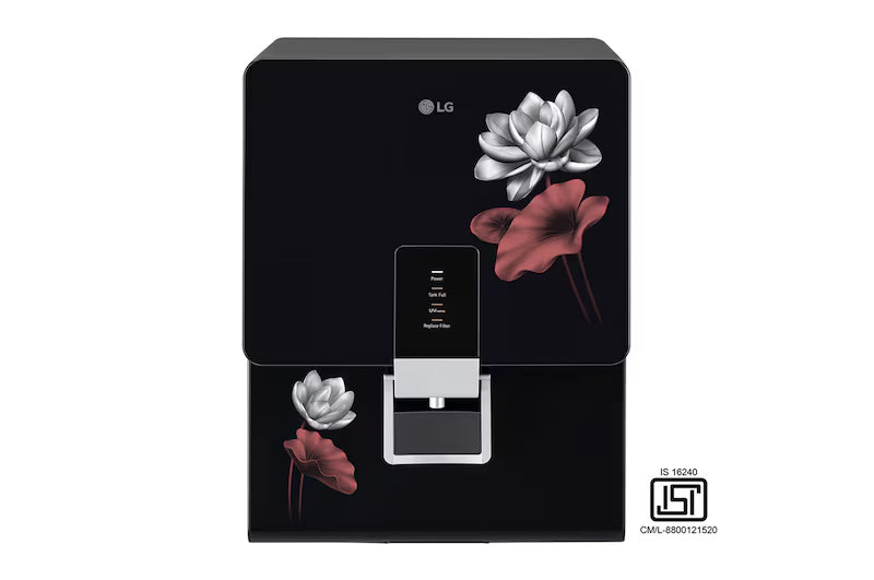 LG 8L RO+UV+Mineral Booster Water Purifier with Steel Tank, Black