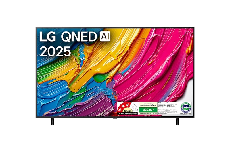 LG 164cm (65) QNED 8BA Smart TV with α7 AI Processor 4K Gen8, Filmmaker Mode with Dolby Atmos 2025