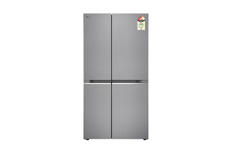 LG 650L Side-by-Side Refrigerator, Convertible, Door Cooling+™, Shiny Steel Finish, 3 Star