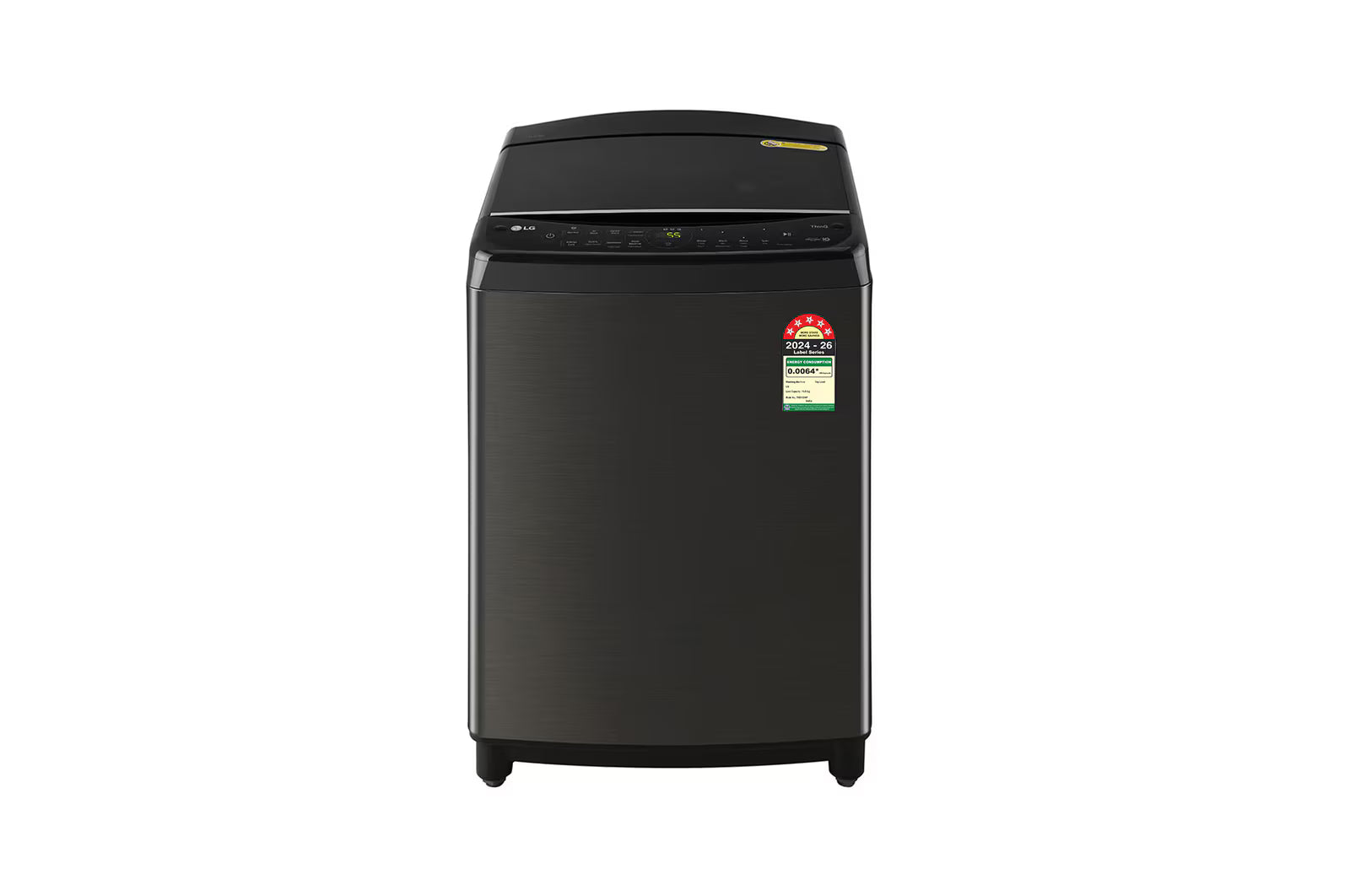 LG 11Kg Top Load Washing Machine, THD11SWP, AI Direct Drive™, In-built Heater, Platinum Black, 5 Star