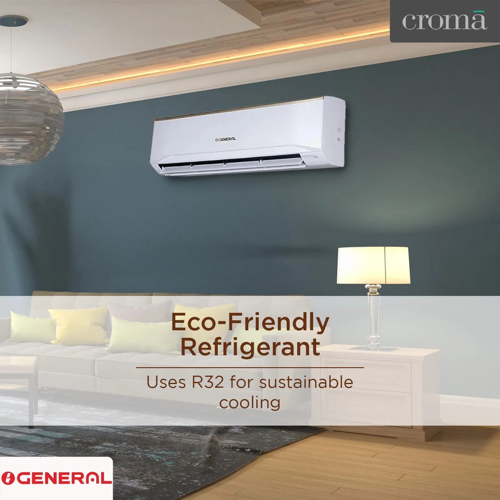 ASGA24BUTA-B O GENERAL Buta 2 Ton 2 Star Split AC Copper Condense