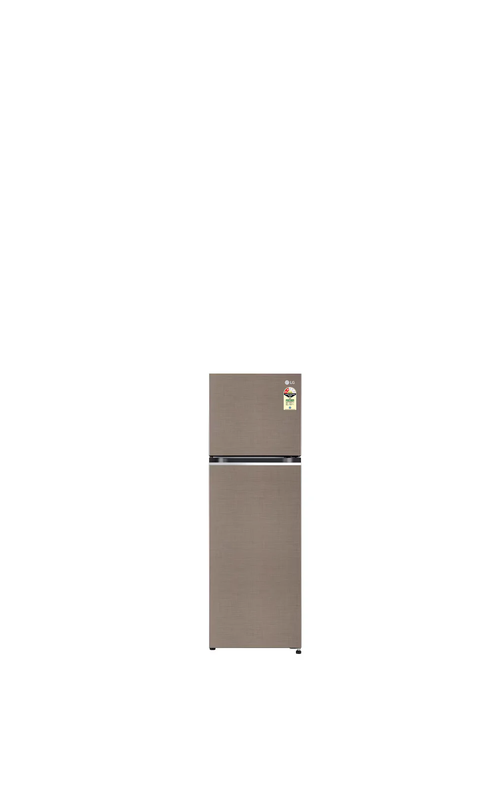 LG GL-S312SFSX 272L Double Door Refrigerator, Smart Inverter Compressor. Auto Smart Connect, Fawn Steel, 2 Star