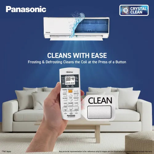 Panasonic 2 Ton 3 Star Inverter Split AC | Copper Condenser | 8-in-1 Convertible | PM 0.1 Filter | 4-Way Swing (CSEU24CKY3F, 2026 Model)
