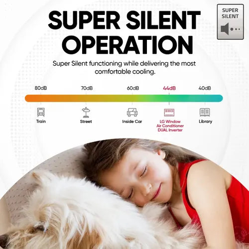 LG 1.5 Ton 3 Star DUAL Inverter Window Smart AC | 100% Copper Condenser | Convertible 4-in-1 Cooling | ThinQ and Voice Control | Super Silent Operation (AW-Q18WWXA, 2026 Model - New BEE Star Rated) White