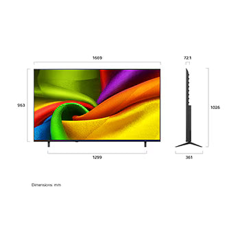 75NU880BPLA LG 189cm (75) NANO 4K UHD AI NU880B Smart TV 2026
