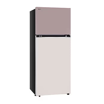 LG 398L Double Door Refrigerator with Smart Diagnosis, Multi-Air Flow, Objet Collection, Clay Pink Tango Finish, 2-Star