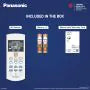 CW-LN183CM Panasonic 1.5 Ton 3 Star Fixed Speed Window AC (48°C Oper., Copper Cond.,2-Way, PM0.1 Filter, Powerful Mode, CW-LN183CM, White
