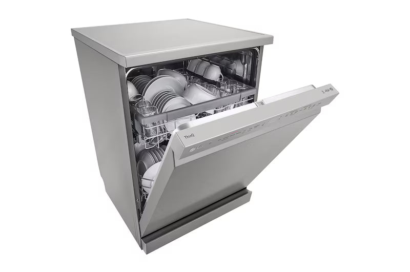 DFB424FP LG Dishwasher, TrueSteam®, 14 Place Settings, QuadWash™, EasyRack™ Plus, ThinQ™ (Wi-Fi), Inverter Direct Drive™, Silver
