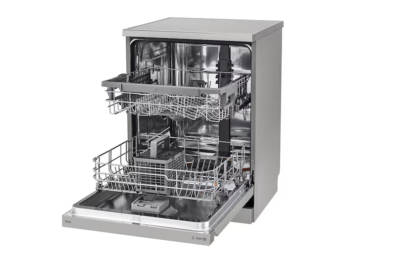 DFB424FP LG Dishwasher, TrueSteam®, 14 Place Settings, QuadWash™, EasyRack™ Plus, ThinQ™ (Wi-Fi), Inverter Direct Drive™, Silver