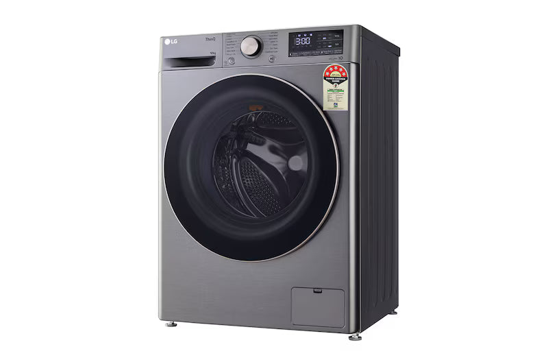 LG 10Kg Front Load Washing Machine, AI Direct Drive™, Platinum Silver, 5 Star