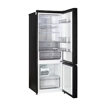 GLB3426BEBM LG 340L Bottom Freezer Refrigerator, Door Cooling+, Wi-Fi Convertible, Metal Fresh, Black Mirror, 2 Star
