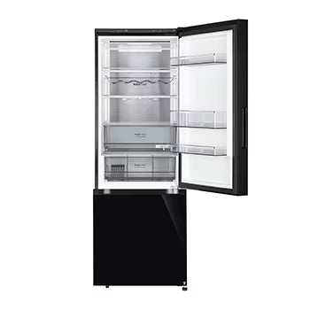 GLB3426BEBM LG 340L Bottom Freezer Refrigerator, Door Cooling+, Wi-Fi Convertible, Metal Fresh, Black Mirror, 2 Star