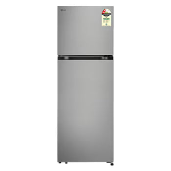 GLT2526XWPZ LG 251L Double Door Refrigerator, Convertible, Auto Smart Connect, Smart Inverter Compressor, Multi Air Flow, Shiny Steel, 2 Star