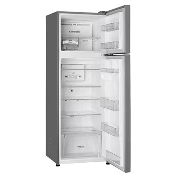 GLT2926PDPZ LG 288 L Double Door Refrigerator, Smart Inverter Compressor, Convertible, Shiny Steel, 2 Star