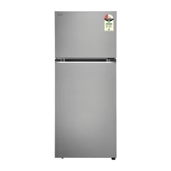 GLT4026SNPZ LG 398L, Double Door Refrigerator, Smart Diagnosis™, Convertible, Shiny Steel Finish, 2 Star