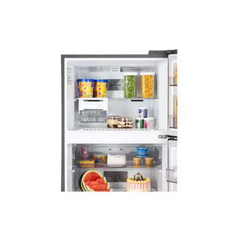 GLT4026SNPZ LG 398L, Double Door Refrigerator, Smart Diagnosis™, Convertible, Shiny Steel Finish, 2 Star