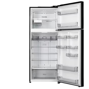 GLT4416CCES LG 446L Double Door Refrigerator, Convertible, Smart Diagnosis™, DoorCooling+™, Ebony Sheen Finish, 1 Star