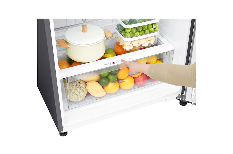 LG 506L Double Door Refrigerator, Smart Inverter Compressor, Wi-Fi, Hygiene Fresh+™, Shiny Steel Finish, 1 Star